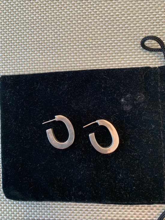 Jewelry - Sterling Silver Thick Hoop Earrings